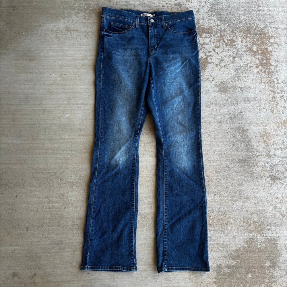 Levi's 315 Jeans Womens 31 Blue Shaping Bootcut Denim Stretch Medium Wash